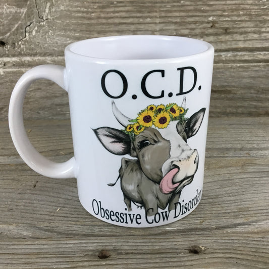 O.C.D. Obsessive Cow Disorder Cow Mug Coffee Mug