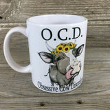 O.C.D. Obsessive Cow Disorder Cow Mug Coffee Mug