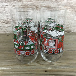The North Pole Express Train McCrory Stores Coca-Cola Christmas Santa Glasses