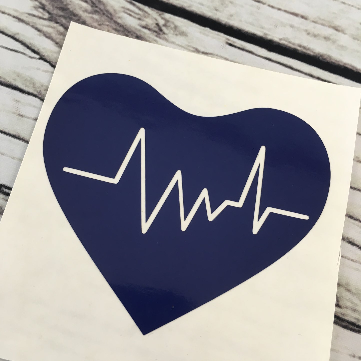 Heart LifeLine Decal Ekg