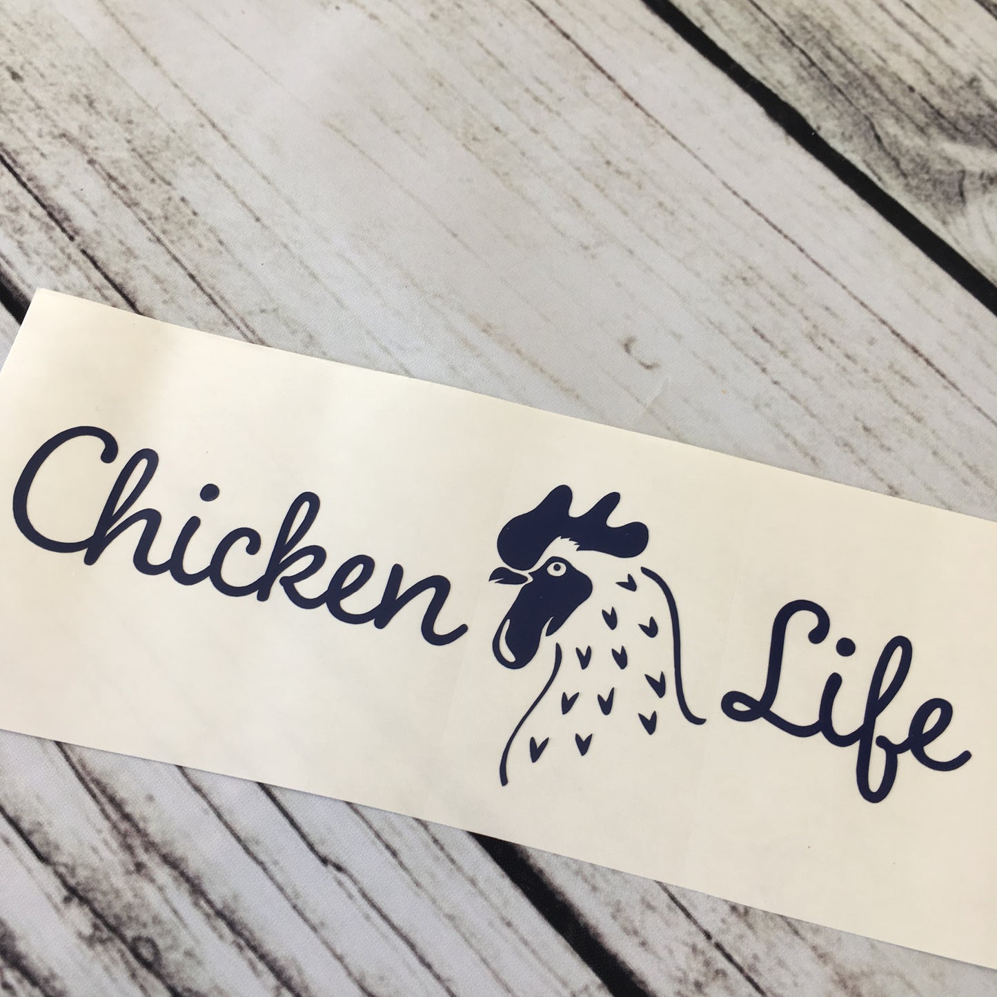 Chicken Life Car Decal