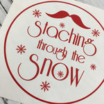 Staching through the Snow Christmas Decal