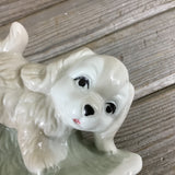 Dog Playing with Beach Ball Knick Knack Figurine