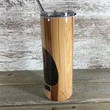 Acoustic Guitar 20 oz Skinny Tumbler with Straw & Lid