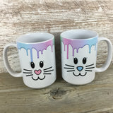 Easter Bunny Face Pastel Coffee Mug
