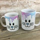 Easter Bunny Face Pastel Coffee Mug