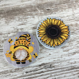 Sunflower Bumble Bee Gnomes Car Coasters