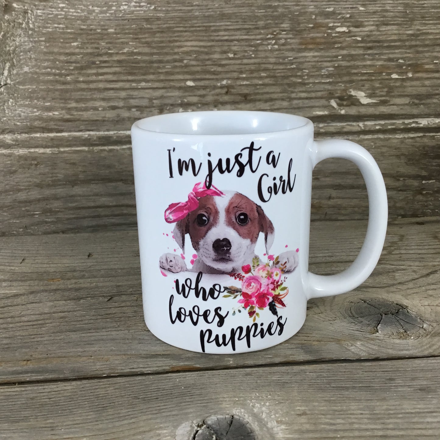 I'm Just A Girl Who Loves Puppies Coffee Mug