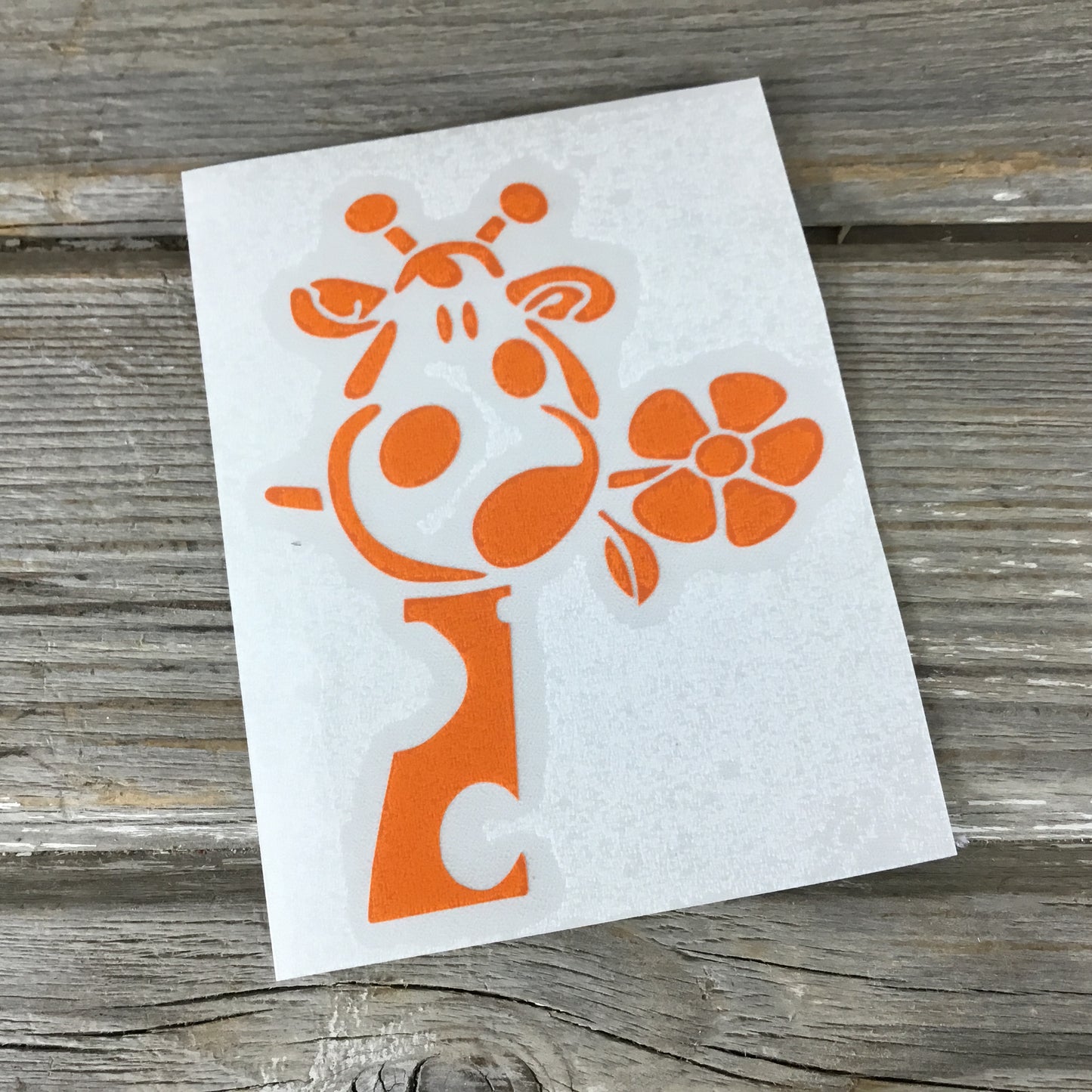 Colorful Giraffe Vinyl Decal