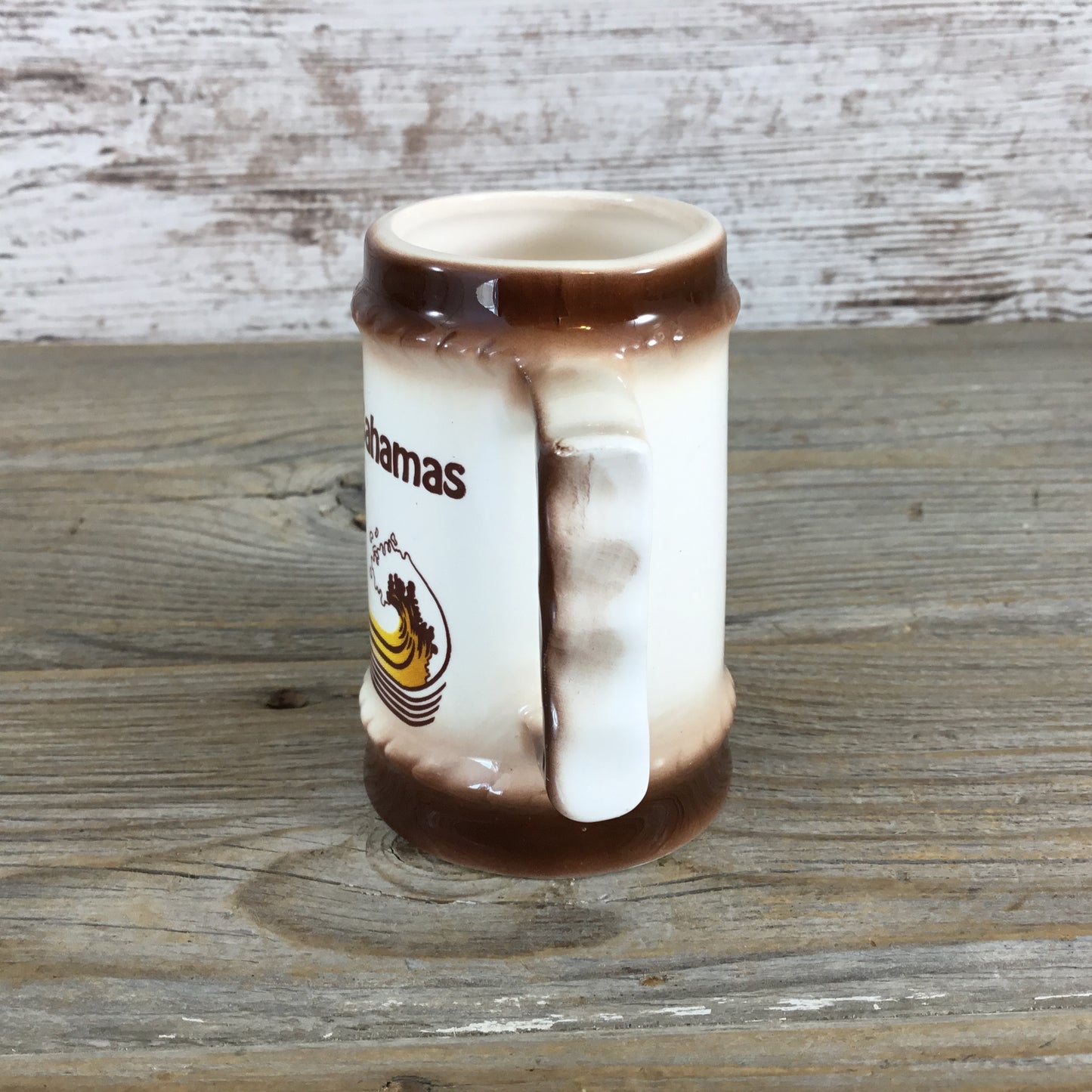 Vintage Bahamas Souvenir Beach Seagulls Mini Beer Stein