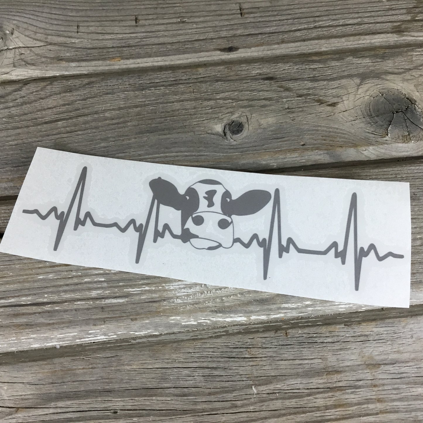 Cow EKG Decal