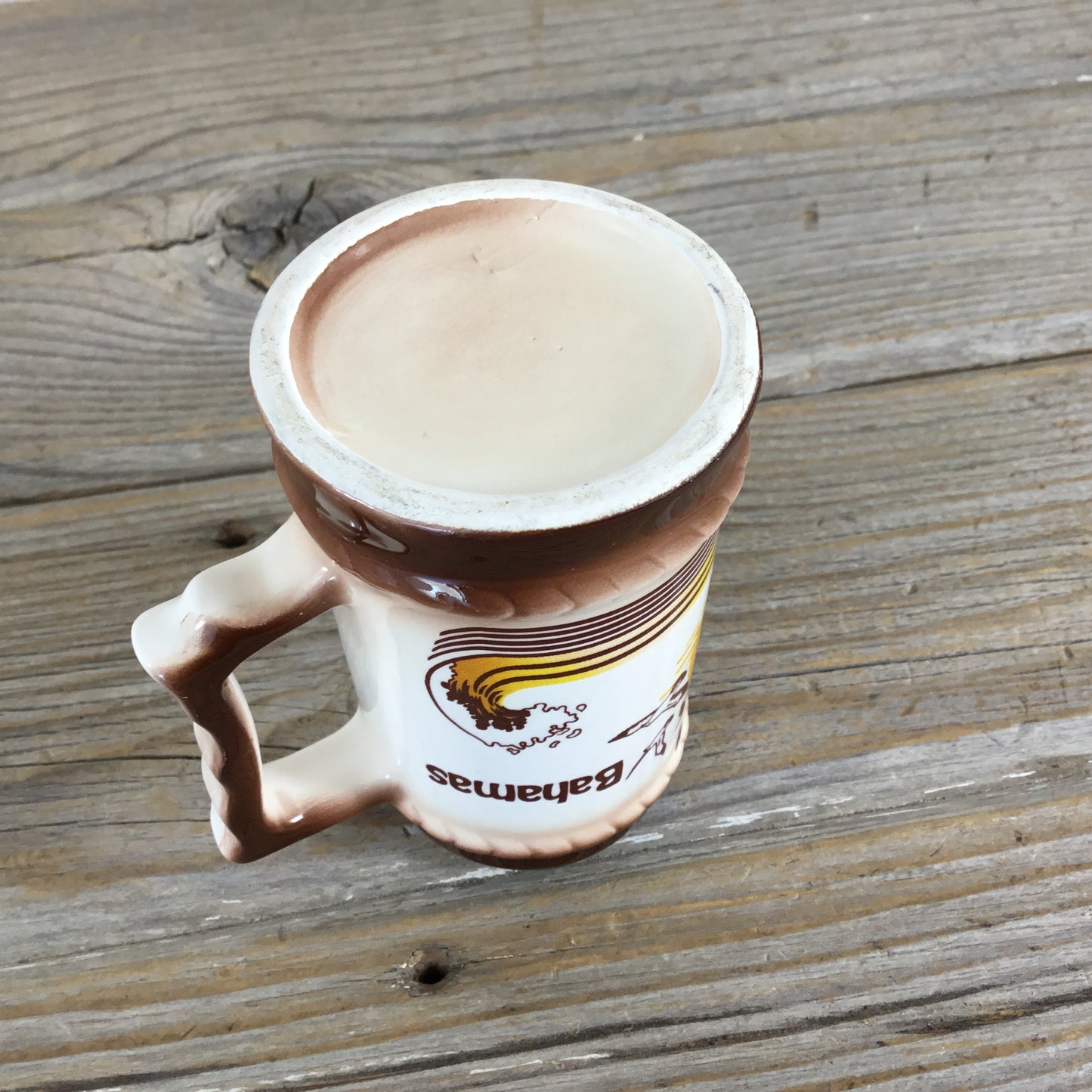 Vintage Bahamas Souvenir Beach Seagulls Mini Beer Stein