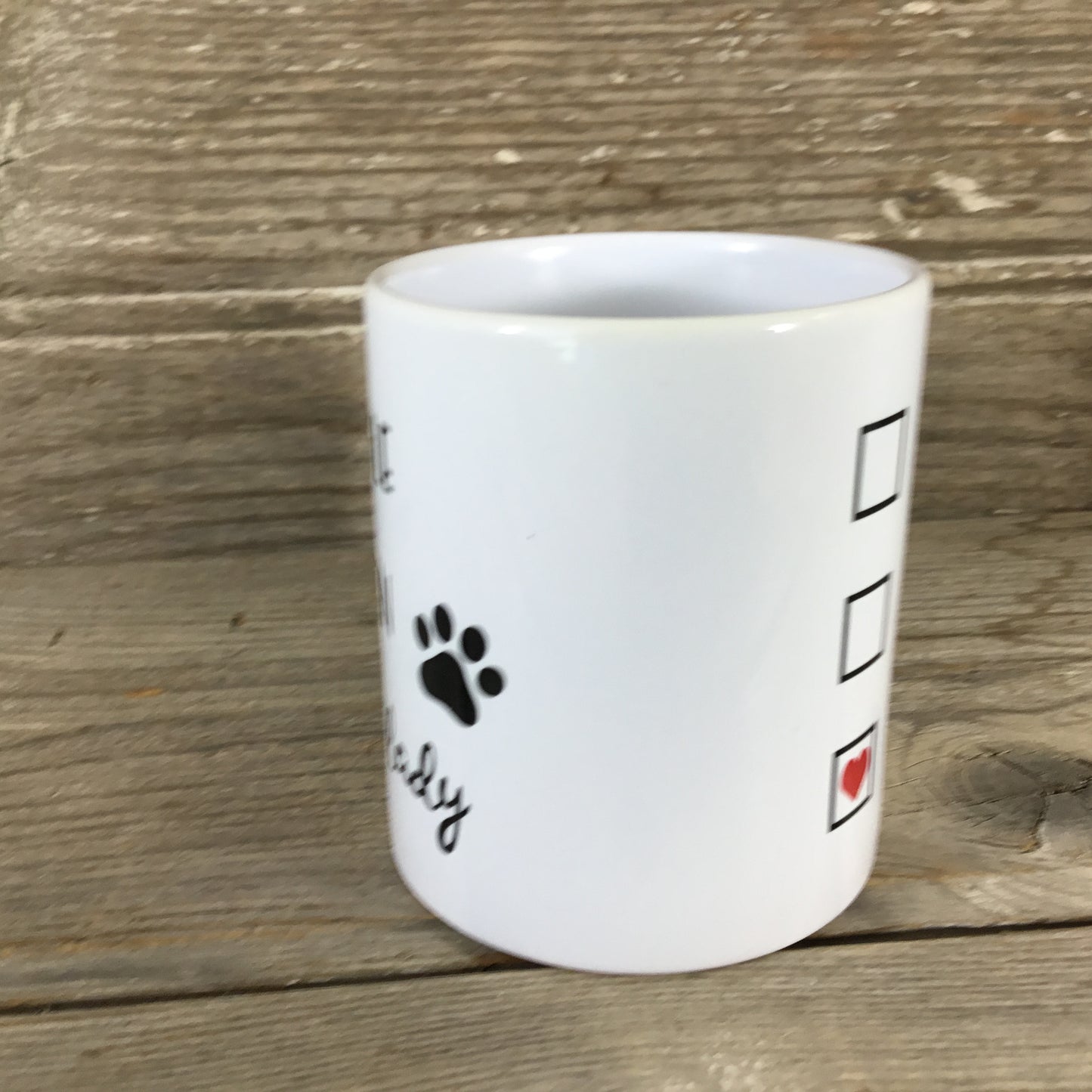 Single, Taken, Cat Lady Check Box Coffee Mug