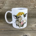 Sunflower Cow Mug