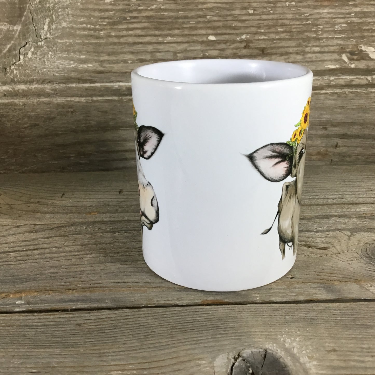 Sunflower Cow Mug