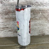 Rise and Shine Mother Clucker's 20 oz Skinny Tumbler with Straw & Lid