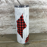 Rise and Shine Mother Clucker's 20 oz Skinny Tumbler with Straw & Lid