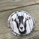 Rustic Goat Car Coasters
