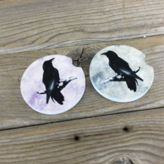 Crow Car Coasters