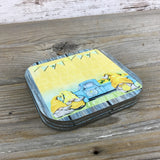 Lemon Gnome Summer Coasters - Set of 4 Hardboard Drink Coasters Stacked