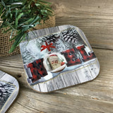 Noel Christmas Coasters Set of 4