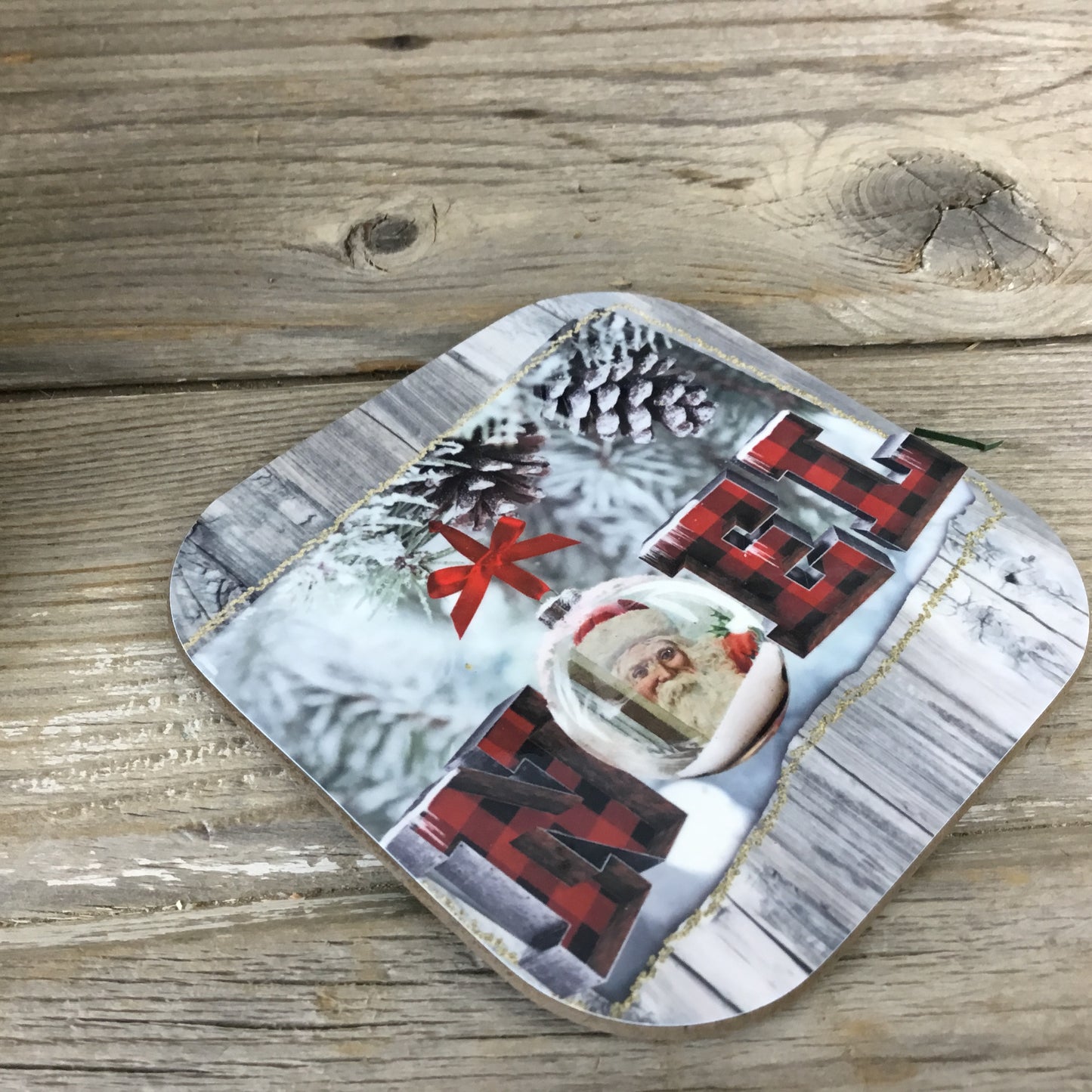 Noel Christmas Coasters Set of 4