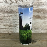 Fore! The Most Tee-rific Dad 20 oz Skinny Tumbler with Straw & Lid