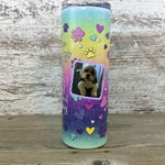 Personalized Dog Lover Poem 20 oz Skinny Tumbler with Straw & Lid