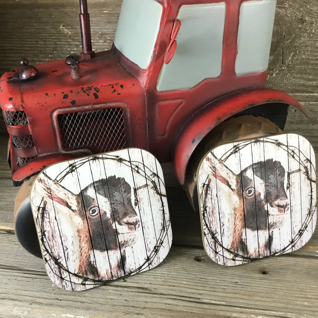 Rustic Goat Coasters Set of 4 – Michelle's Variety Shop