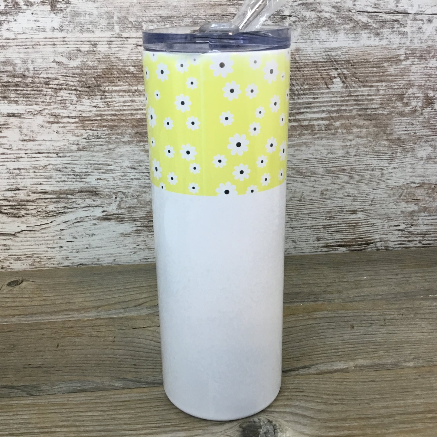 Daisy Gnome Be The Sunshine 20 oz Skinny Tumbler with Lid and Straw