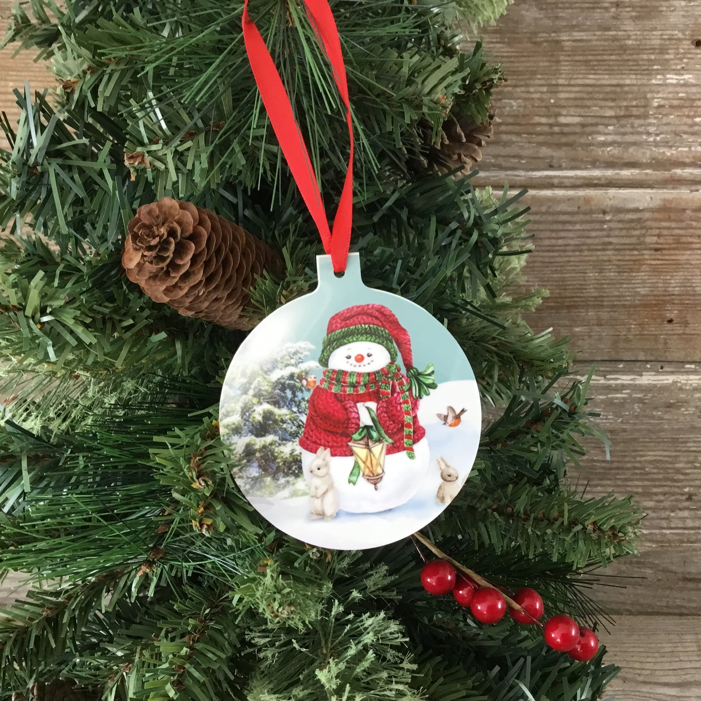 Snowman and Friends Christmas Tree Ornament