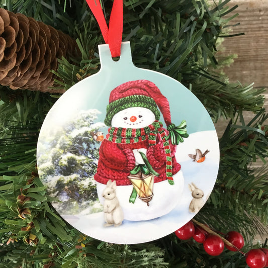 Snowman and Friends Christmas Tree Ornament