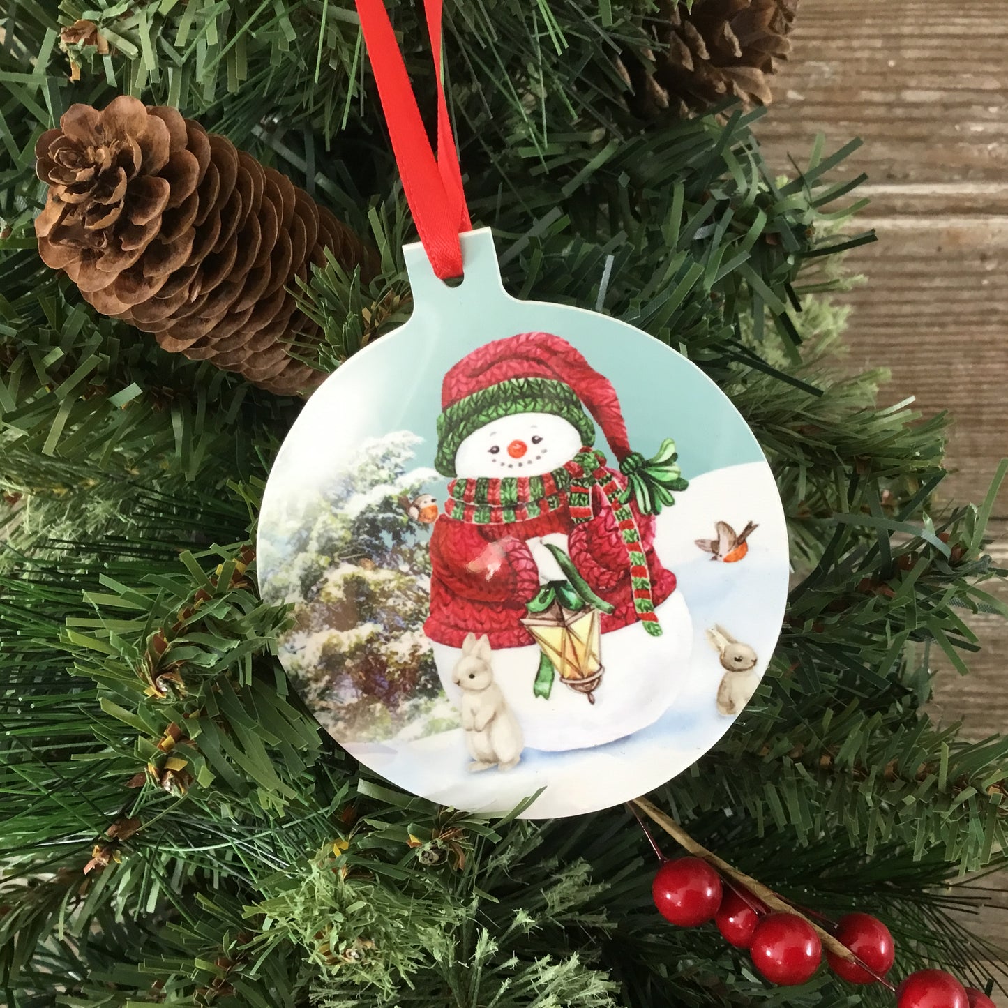 Snowman and Friends Christmas Tree Ornament