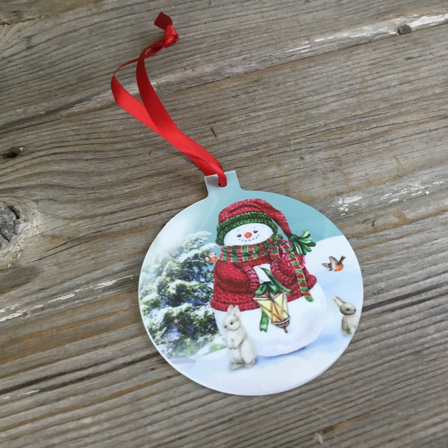 Snowman and Friends Christmas Tree Ornament