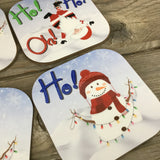 Ho Ho Oh Christmas Coasters Set of 4