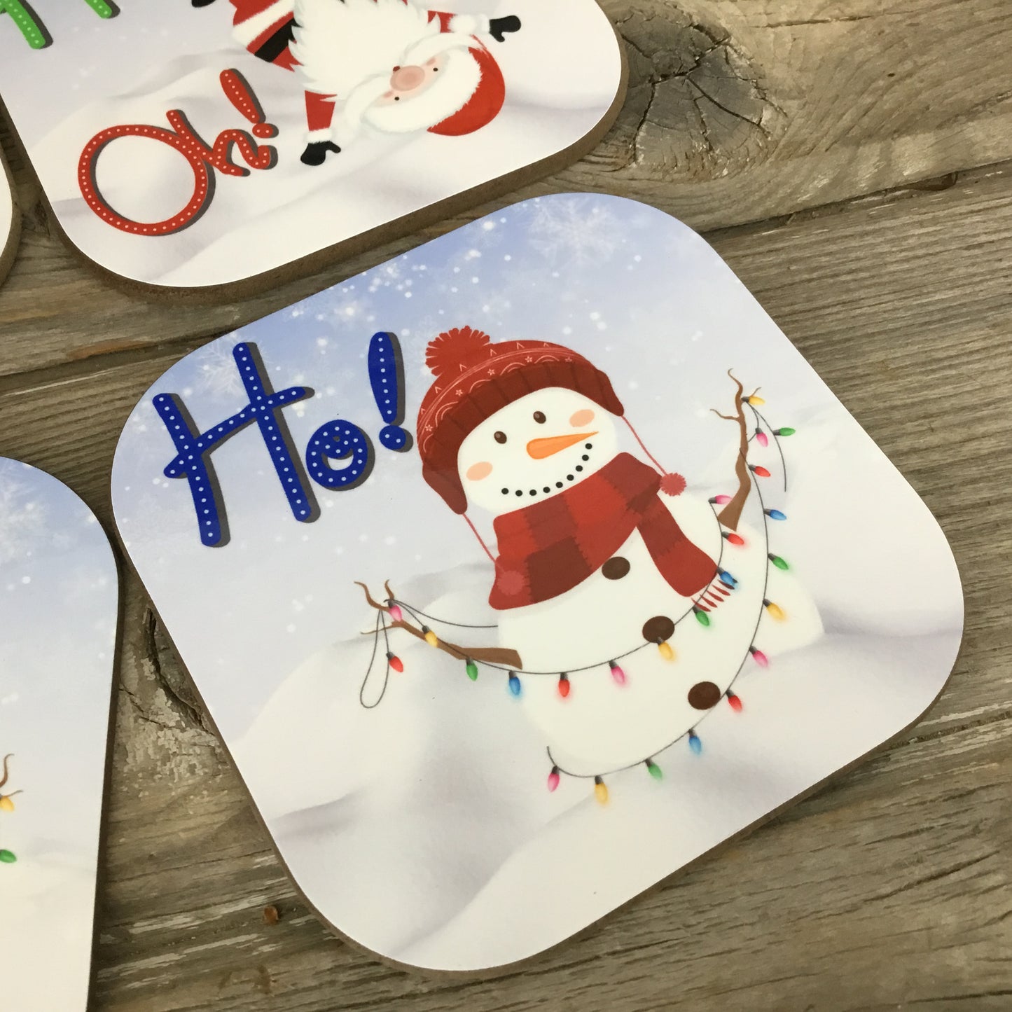 Ho Ho Oh Christmas Coasters Set of 4