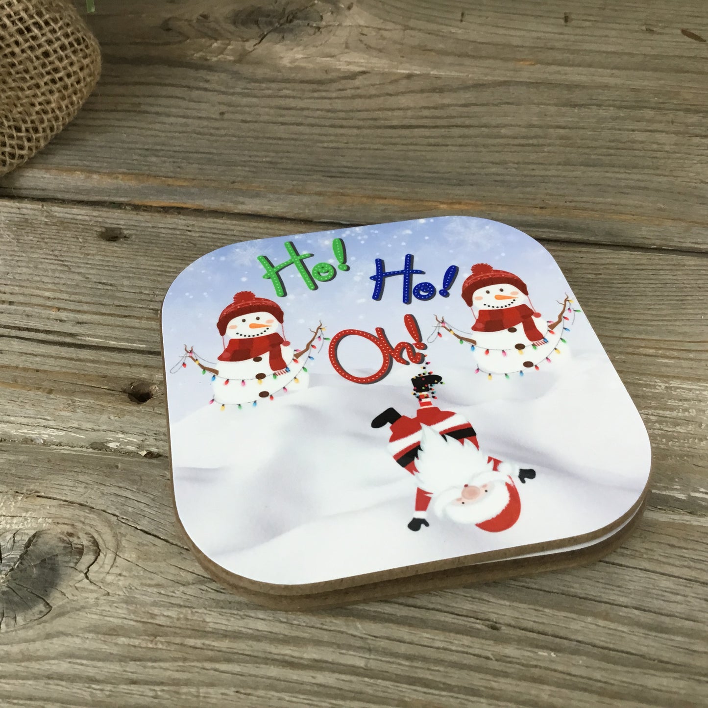 Ho Ho Oh Christmas Coasters Set of 4