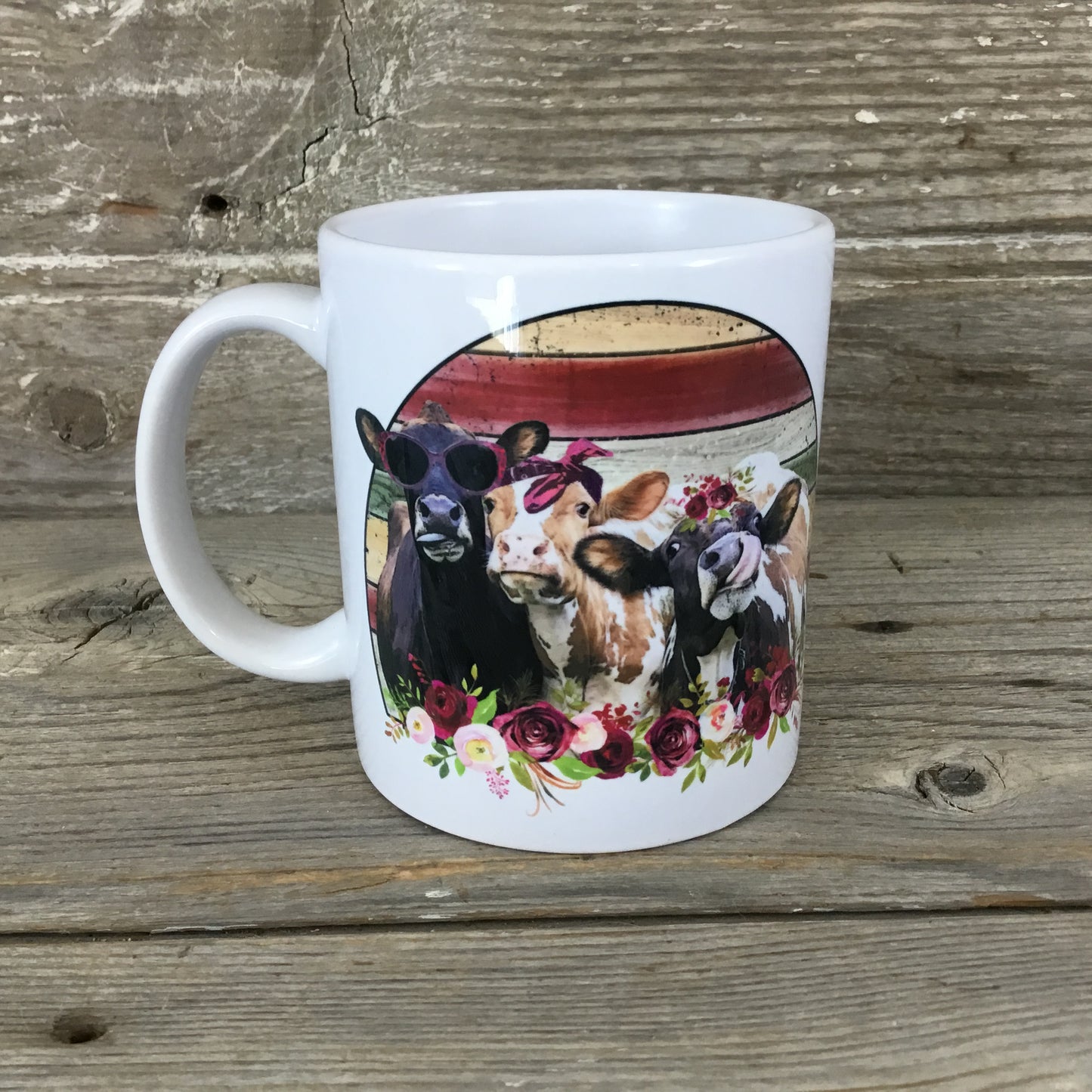 Trio of Heifers Cow Mug