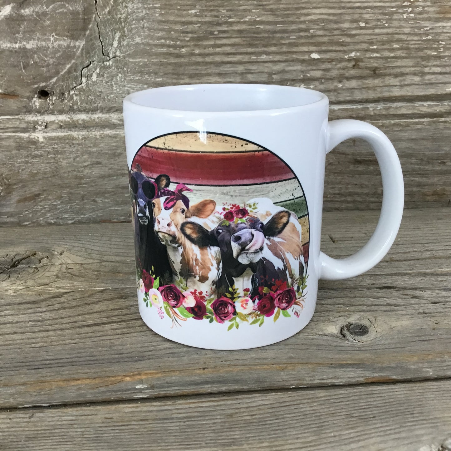 Trio of Heifers Cow Mug