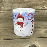 Ho Ho Oh Snowman Santa Claus Mug