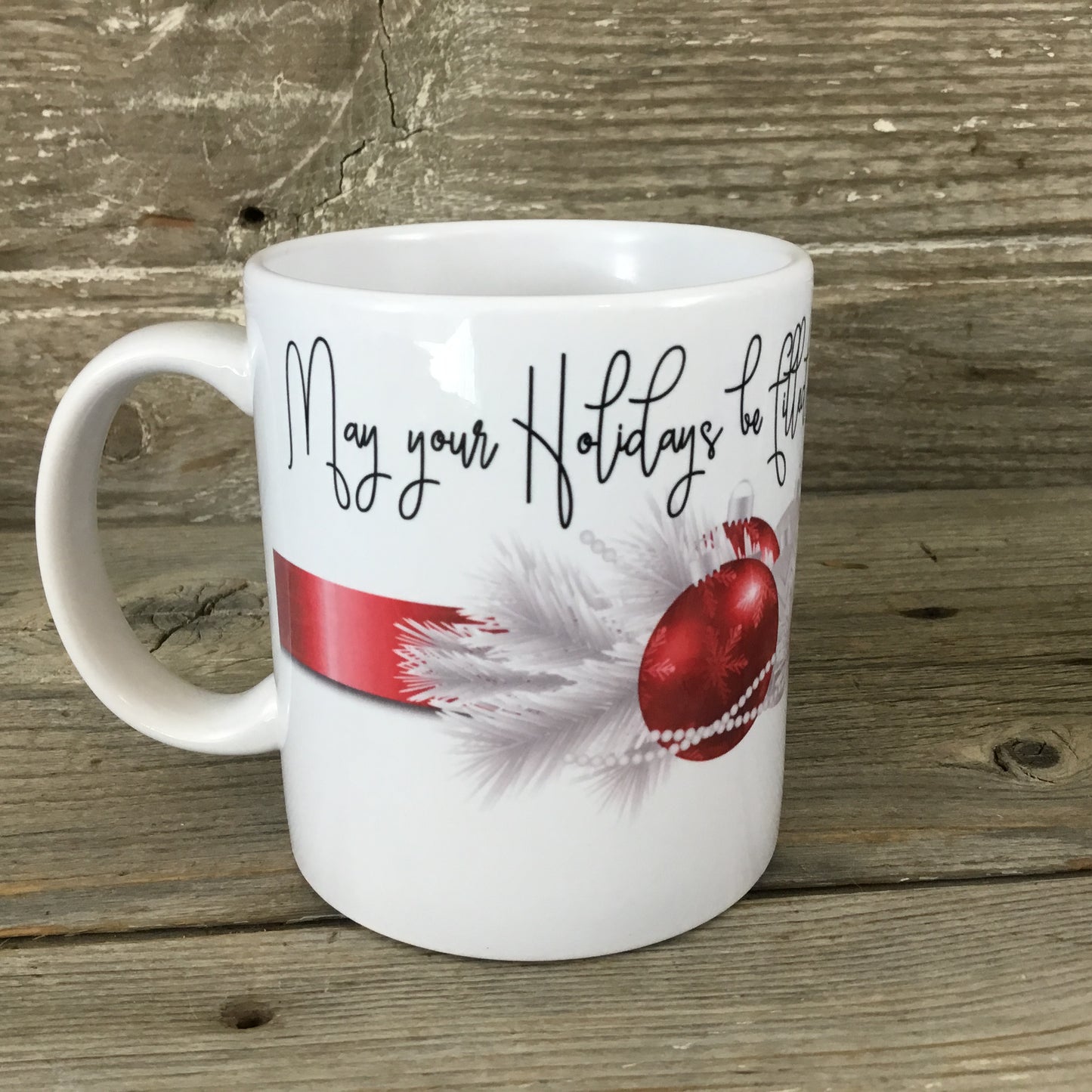 Love, Peace & Happiness Christmas Mug 11 oz