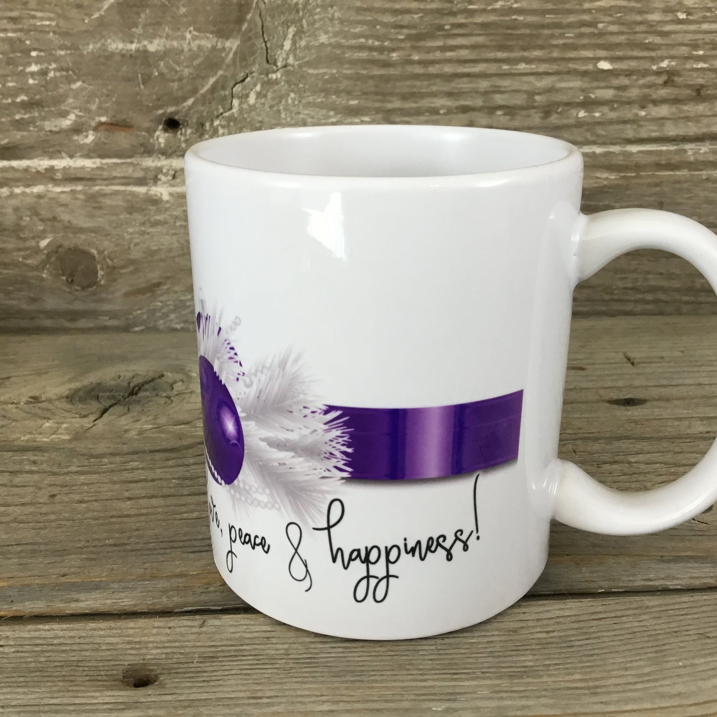 Love, Peace & Happiness Christmas Mug 11 oz