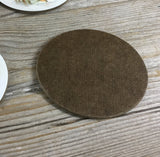 Winter Deer Buck Round Coasters Set of 4