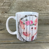 Rustic Pig Mug 11 oz