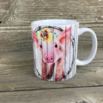 Rustic Pig Mug 11 oz