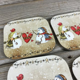 Snowman Friends Coasters Set of 4