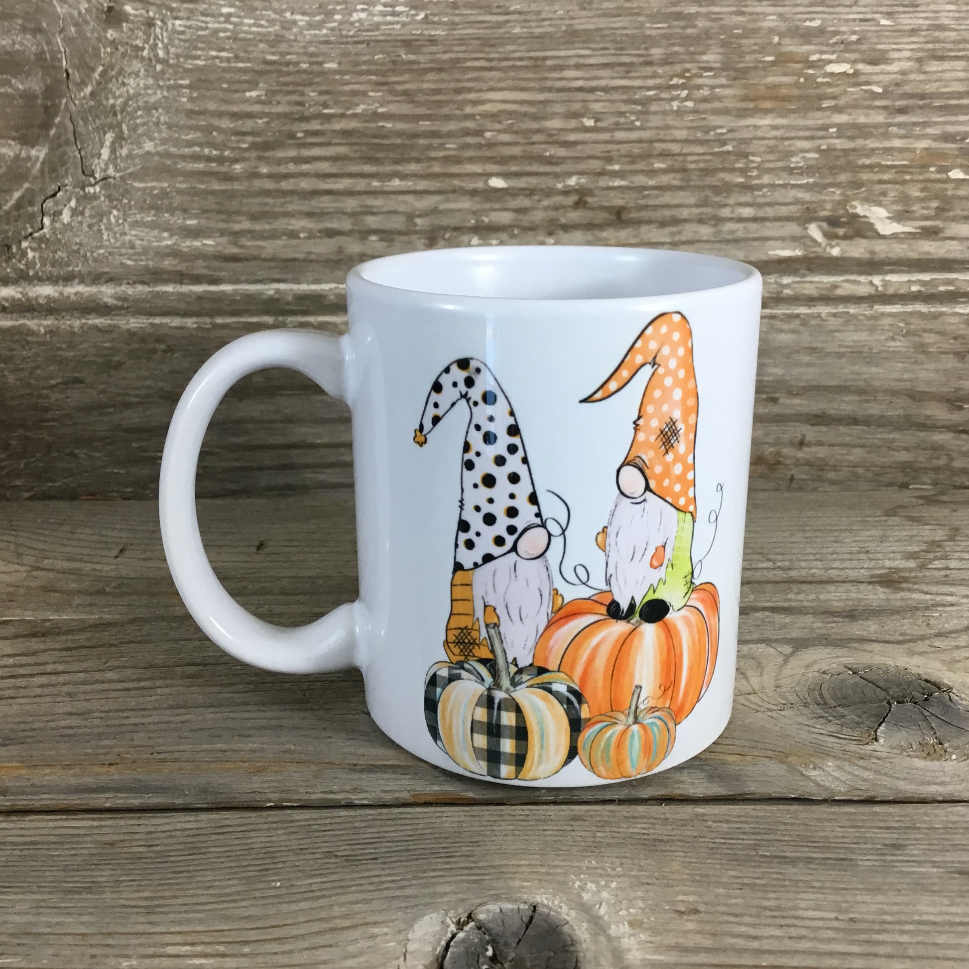 Fall Gnomes and Pumpkins Coffee Mug