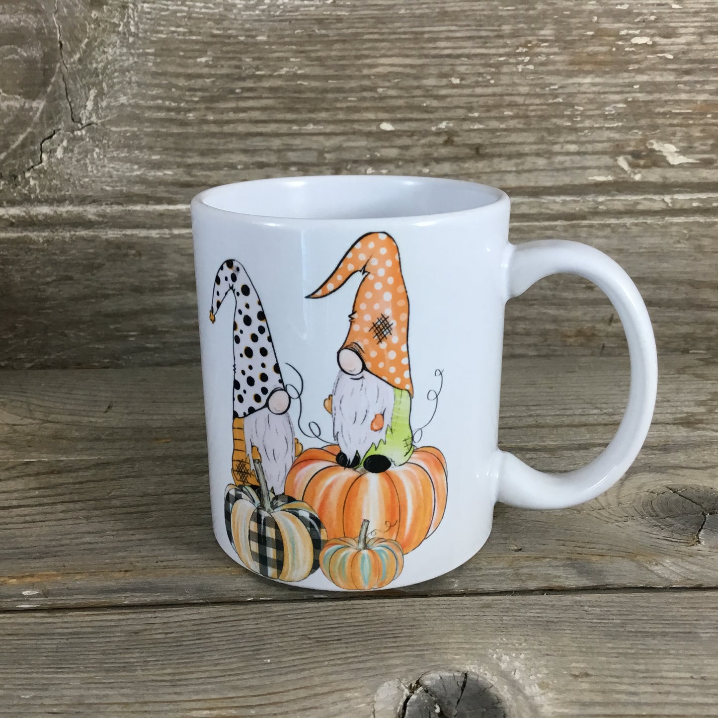 Fall Gnomes and Pumpkins Coffee Mug