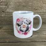 Floral Pig Coffee Mug
