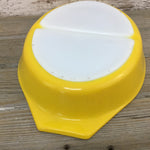 Vintage Pyrex Divided Casserole Yellow 1 1/2 Qt. Ovenware Dish No Lid USA